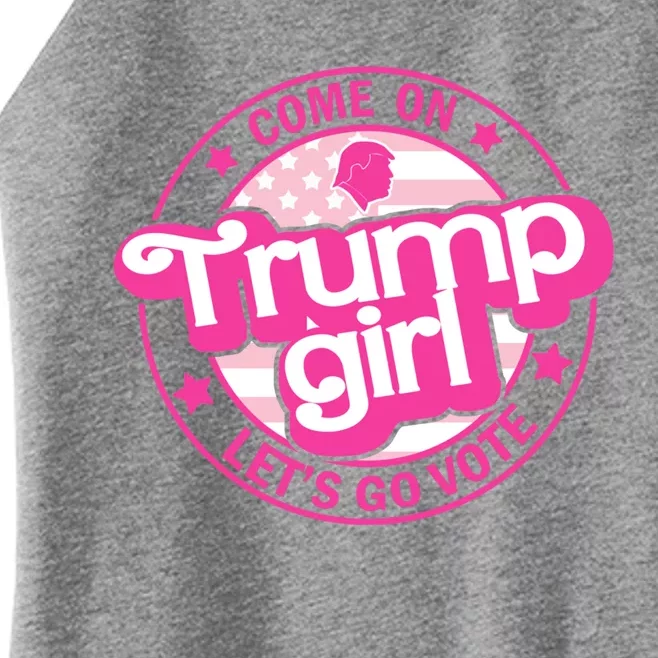 Trump Pink LetS Go Vote 2024 Gift Women’s Perfect Tri Rocker Tank