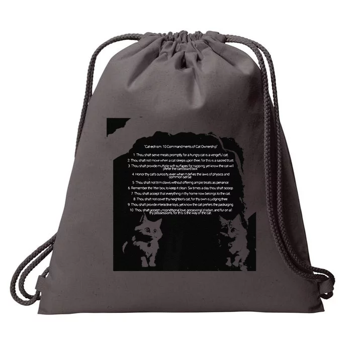 The Purrfect Laws For Any Devoted Cat Servant Premium Drawstring Bag