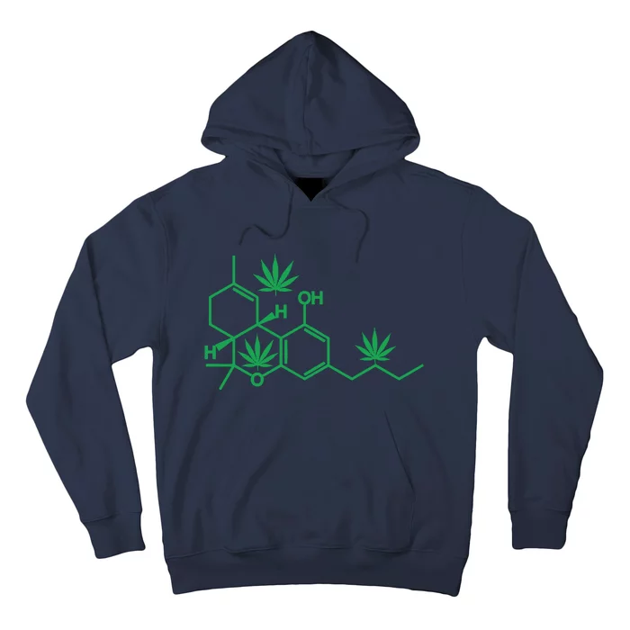 THC POT LEAF MOLECULE Hoodie