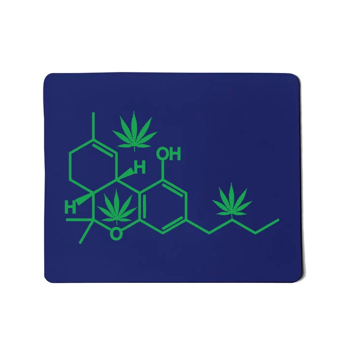 THC POT LEAF MOLECULE Mousepad