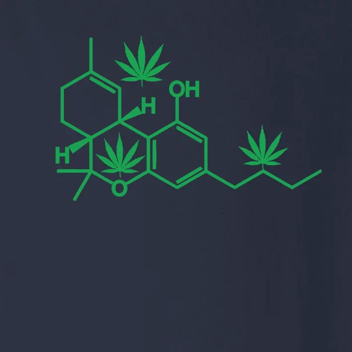 THC POT LEAF MOLECULE Toddler Long Sleeve Shirt