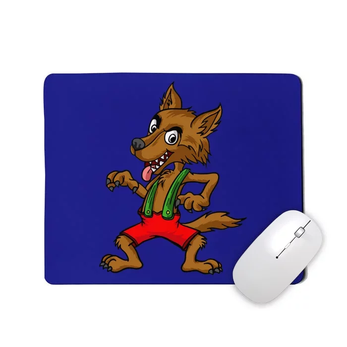 Three Pigs Lazy Halloween Costume Bad Wolf Mousepad