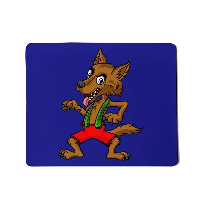 Three Pigs Lazy Halloween Costume Bad Wolf Mousepad