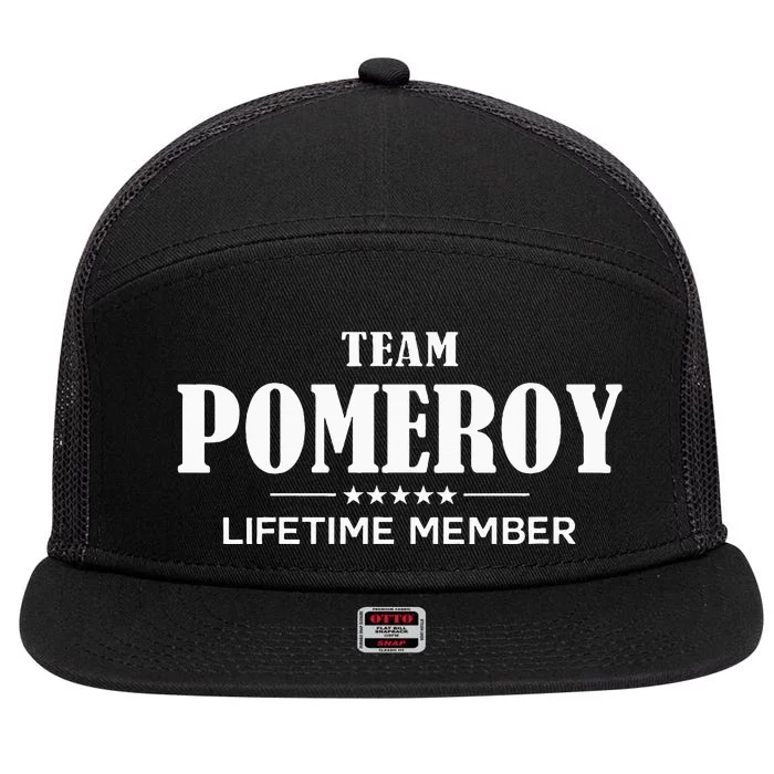 Team Pomeroy Lifetime Member Pomeroy Family 7 Panel Mesh Trucker Snapback Hat