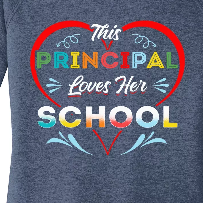 This Principal Loves Her School Head Teacher Headistress Women's Perfect Tri Tunic Long Sleeve Shirt