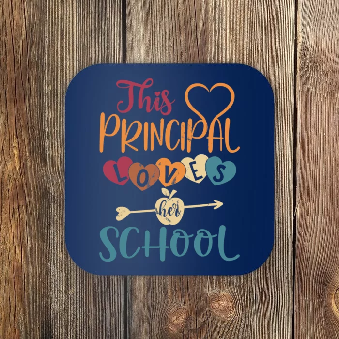 This Principal Loves Her School Teacher Funny Principal Coaster