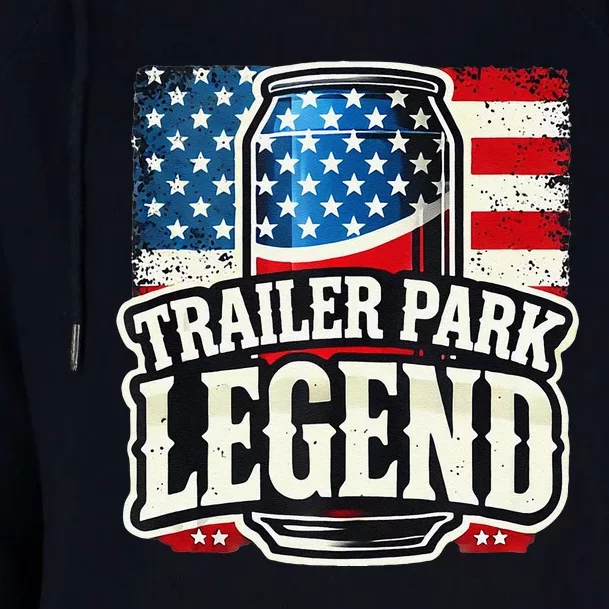 Trailer Park Legend Womens Funnel Neck Pullover Hood