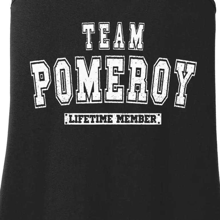 Team Pomeroy Lifetime Member Family Last Name Ladies Essential Tank