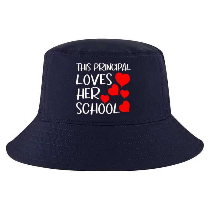 This Principal Loves Her Valentines Day School Hearts Cute Gift Cool Comfort Performance Bucket Hat