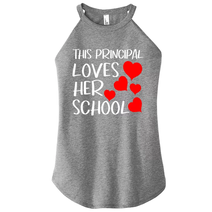 This Principal Loves Her Valentines Day School Hearts Cute Gift Women’s Perfect Tri Rocker Tank