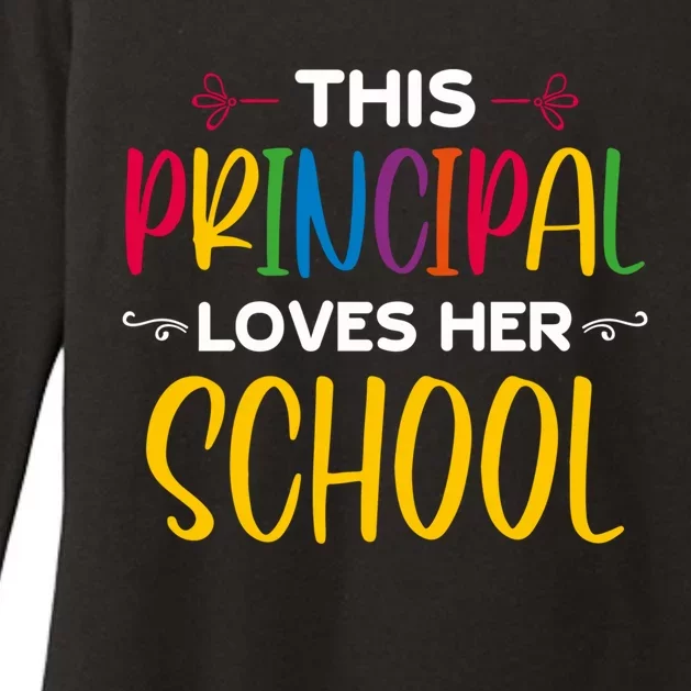 This Principal Loves Her School Principal Day Principals Day Cool Gift Womens CVC Long Sleeve Shirt