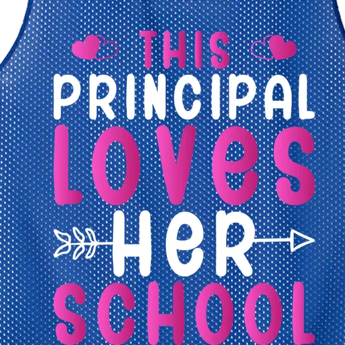 This Principal Loves Her School Valentines Day Gift Cute Gift Mesh Reversible Basketball Jersey Tank