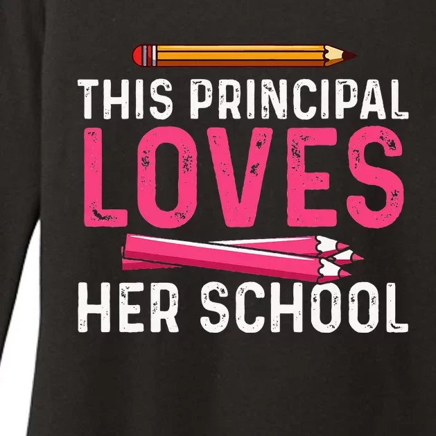 This Principal Loves Her School Best Principal Womens CVC Long Sleeve Shirt