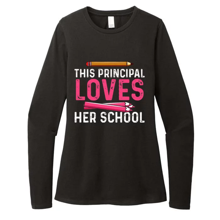 This Principal Loves Her School Best Principal Womens CVC Long Sleeve Shirt