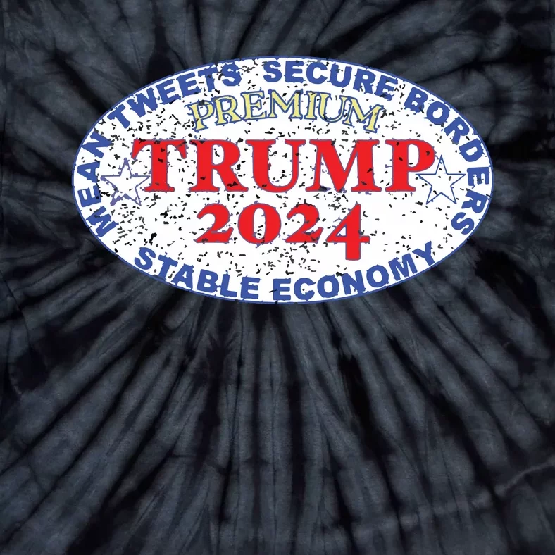 Trump Premium Label Distressed Tie-Dye T-Shirt