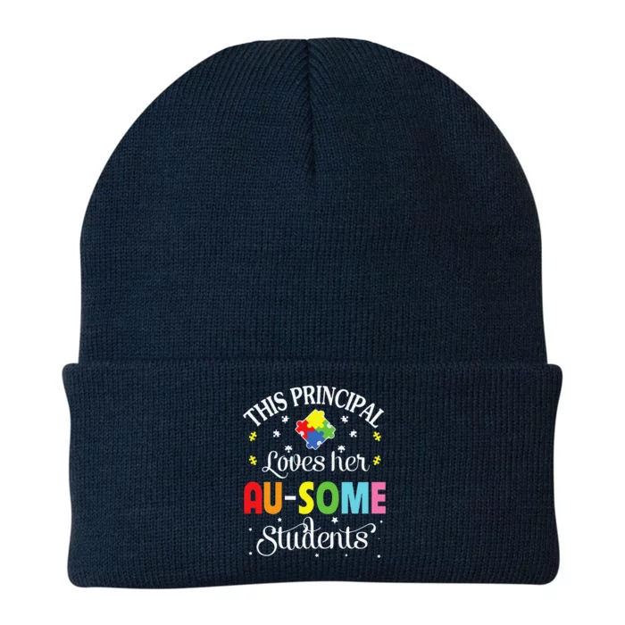 This Principal Loves Her Ausome Autism Awesome Student Knit Cap Winter Beanie