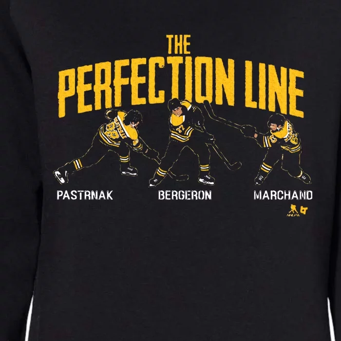 The Perfection Line Boston Hockey Womens California Wash Sweatshirt