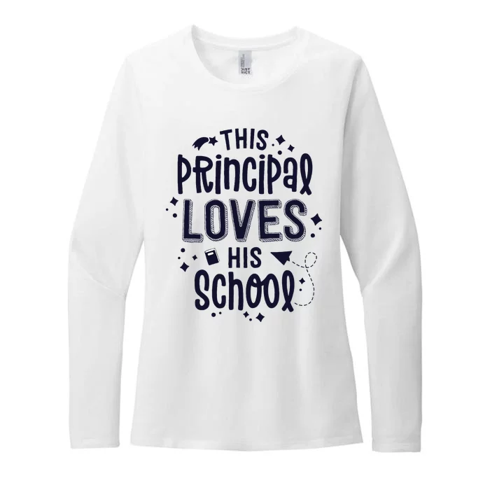 This Principal Loves His School Back to School Administrator Womens CVC Long Sleeve Shirt