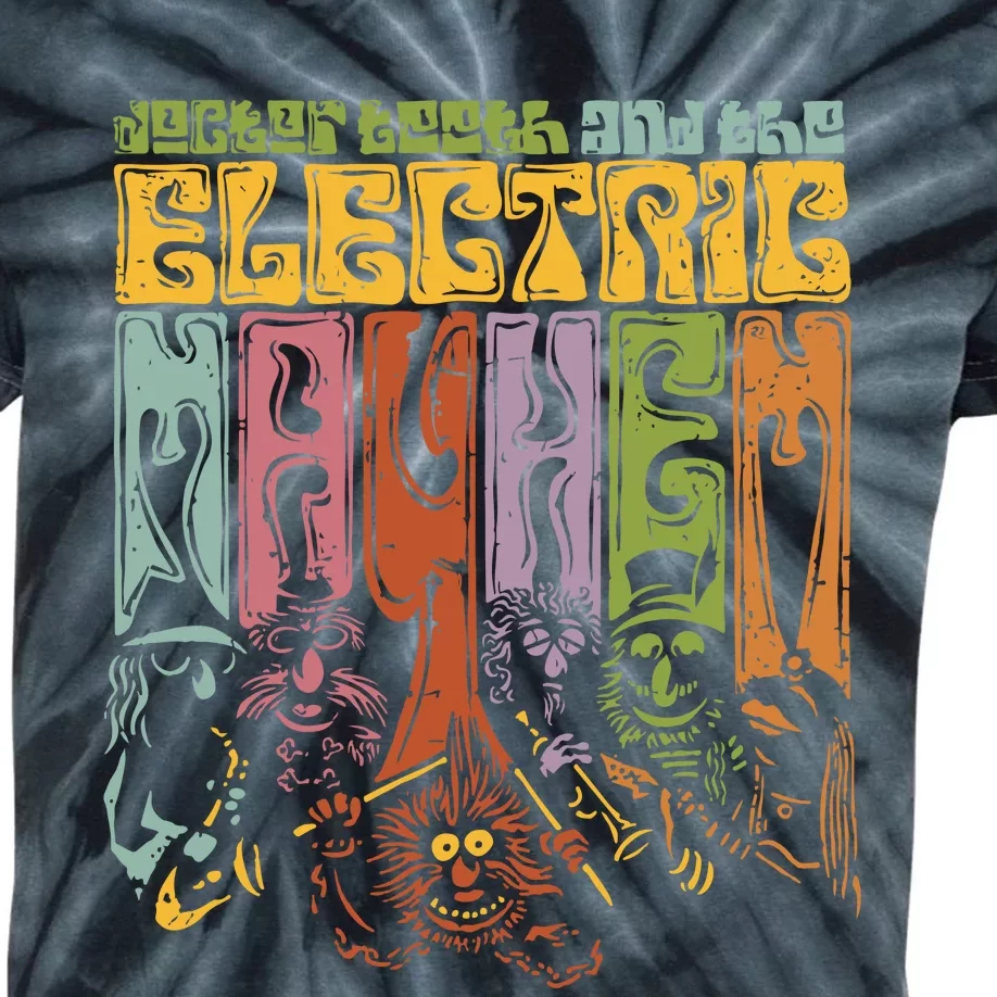 The Psychedelic Muppets The Electric Mayhem Kids Tie-Dye T-Shirt