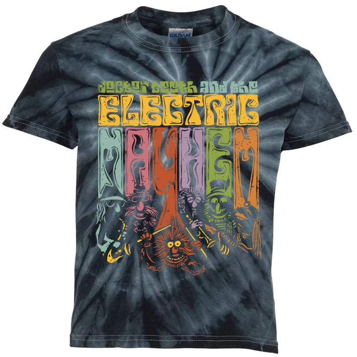 The Psychedelic Muppets The Electric Mayhem Kids Tie-Dye T-Shirt