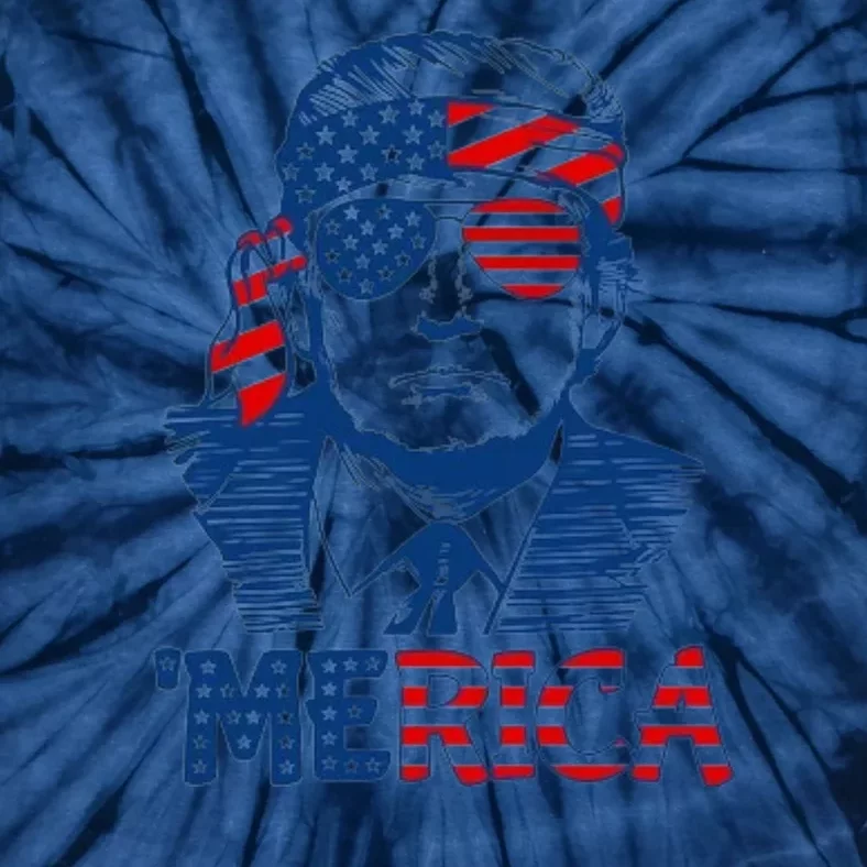 Trump Patriotic Merica Tie-Dye T-Shirt