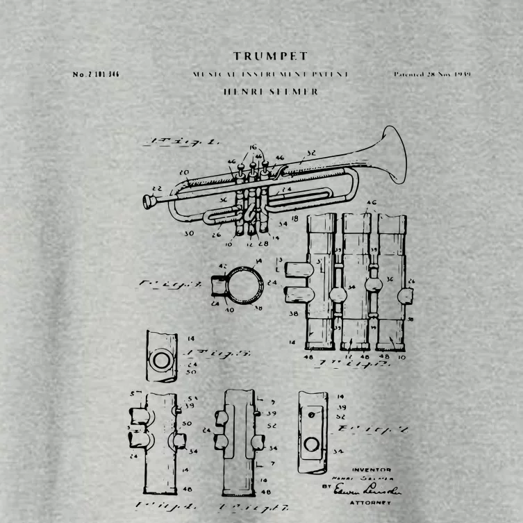 Trumpet Patent Music Women's Crop Top Tee