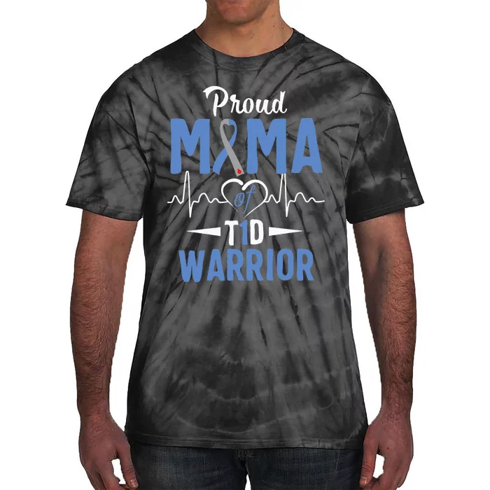 T1D Proud Mama Diabetes Awareness Type 1 Insulin Pancreas Tie-Dye T-Shirt