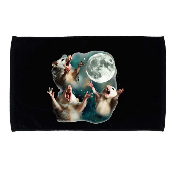 Three Possum Moon 3 Opossum Microfiber Hand Towel