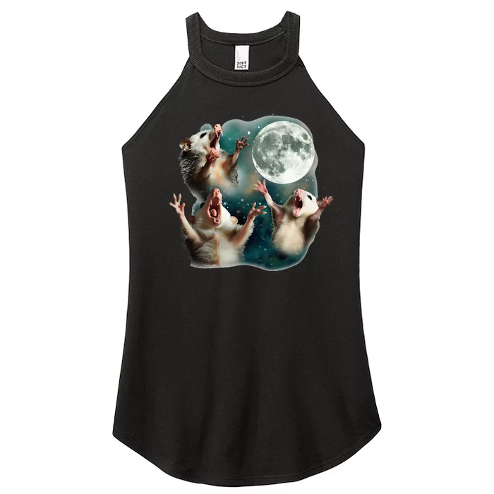 Three Possum Moon 3 Opossum Women’s Perfect Tri Rocker Tank