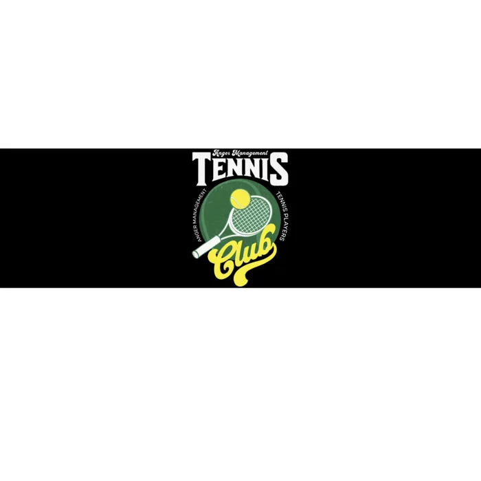 Tennis Player Management With Anger Therapy Bumper Sticker