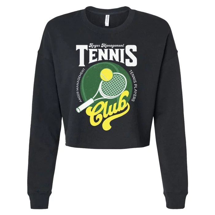 Tennis Player Management With Anger Therapy Cropped Pullover Crew