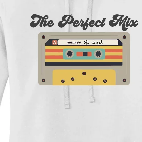 The Perfect Mix Baby Onesie® Retro Cassette Women's Pullover Hoodie