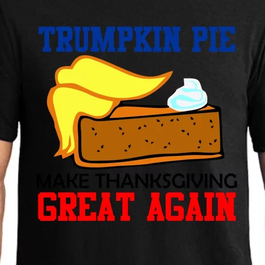 Trumpkin Pie Make Thanksgiving Great Again Funny Trump Gift Pajama Set