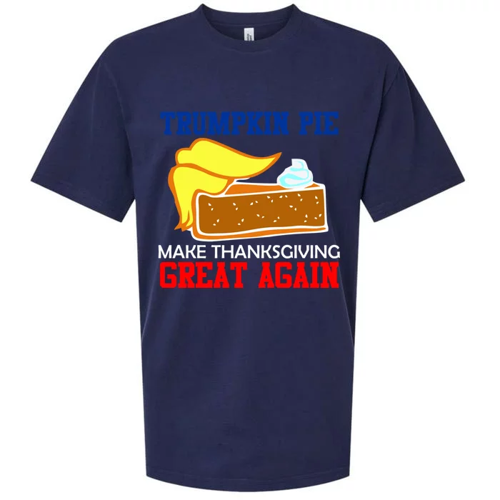 Trumpkin Pie Make Thanksgiving Great Again Gift Sueded Cloud Jersey T-Shirt