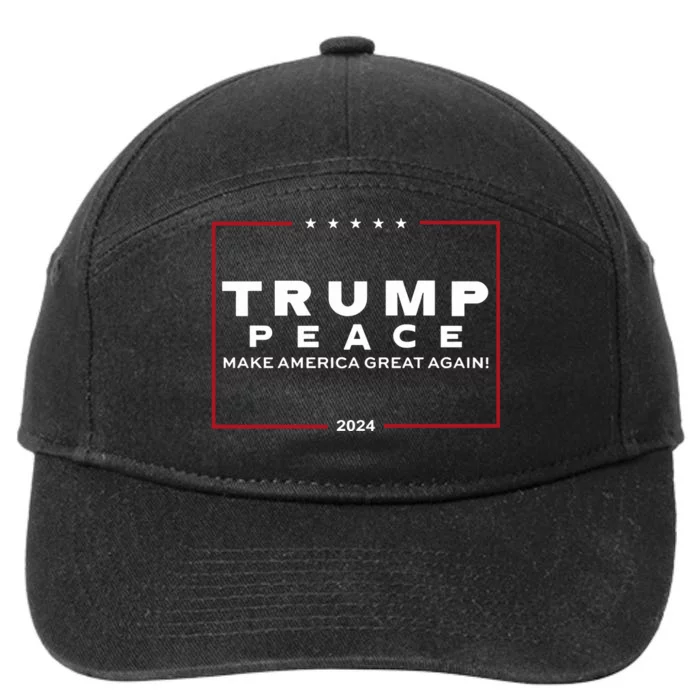 Trump Peace Make America Great Again 2024 7-Panel Snapback Hat