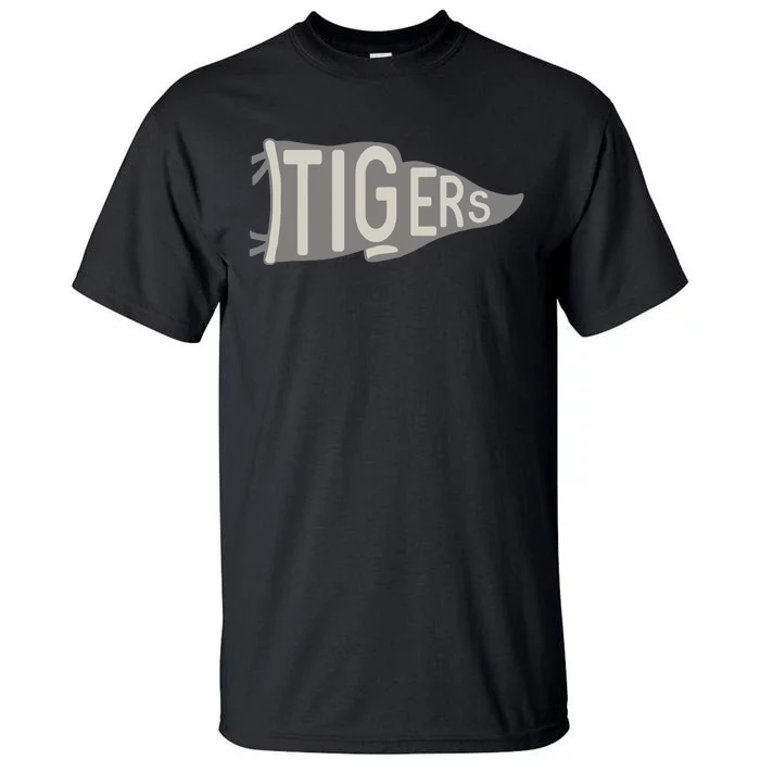 Tigers Pennant Mascot Tall T-Shirt