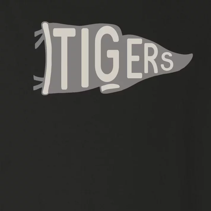 Tigers Pennant Mascot Toddler Long Sleeve Shirt