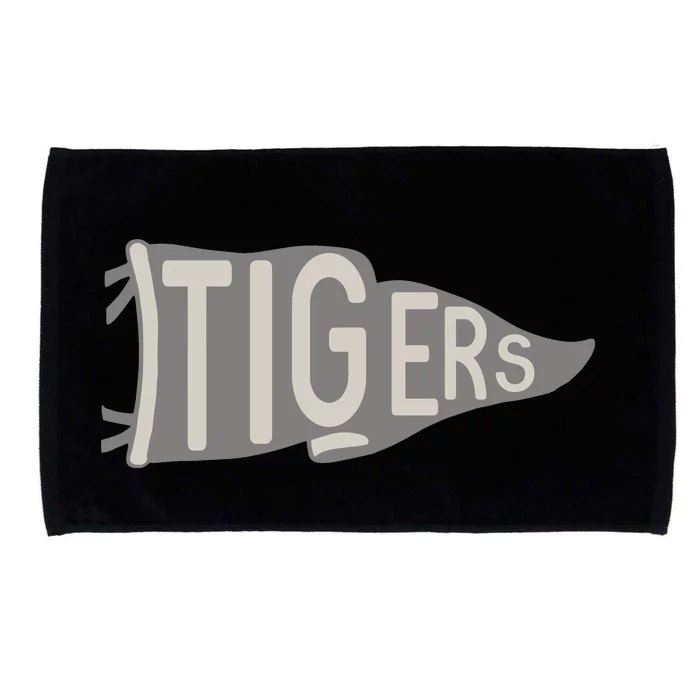 Tigers Pennant Mascot Microfiber Hand Towel