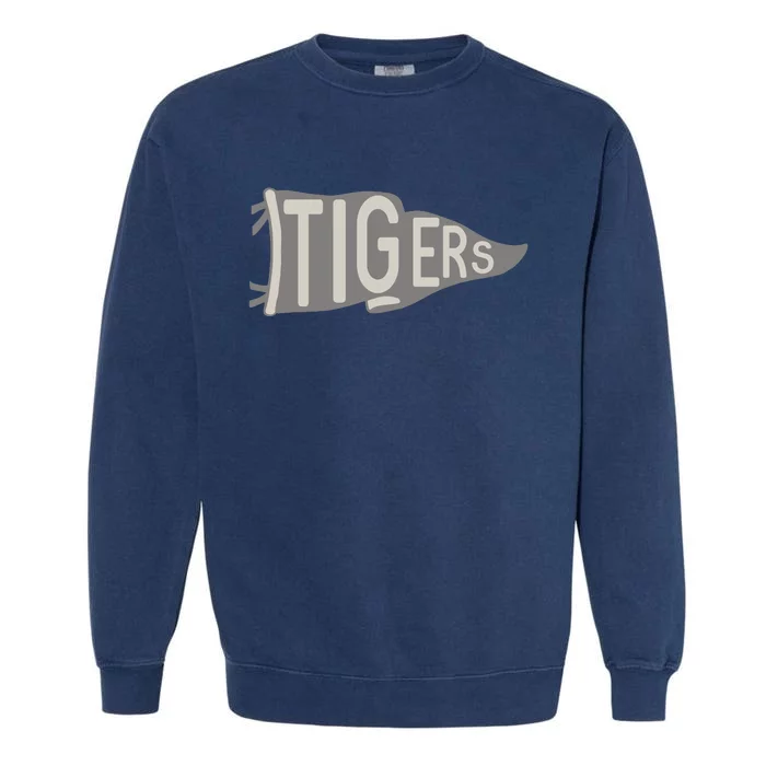 Tigers Pennant Mascot Garment-Dyed Sweatshirt