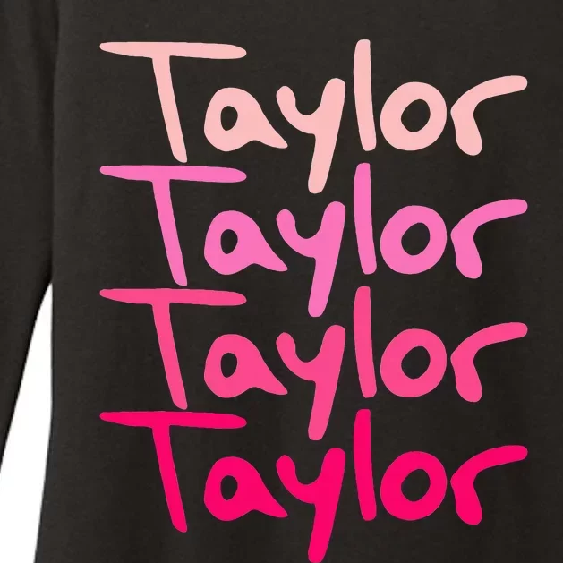 T.aylor Personalized Name Womens CVC Long Sleeve Shirt