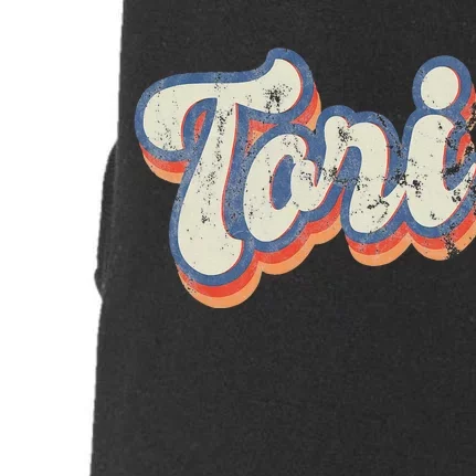 Tori Personalized Name Custom Lettering 70S Doggie 3-End Fleece Hoodie