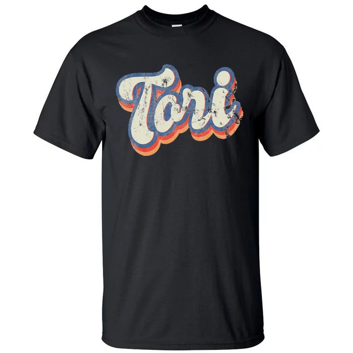 Tori Personalized Name Custom Lettering 70S Tall T-Shirt