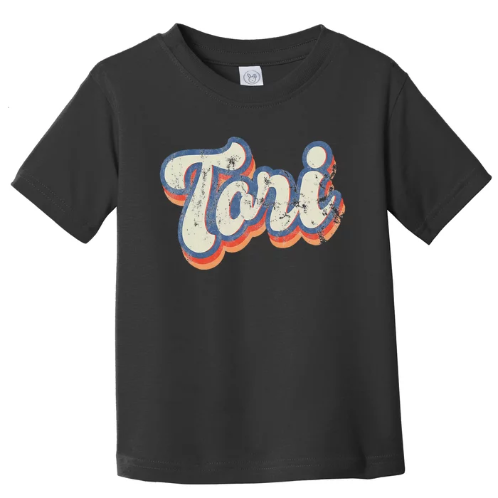 Tori Personalized Name Custom Lettering 70S Toddler T-Shirt