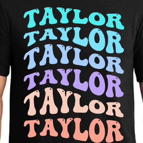 Taylor Personalized Name I Love Taylor Pajama Set