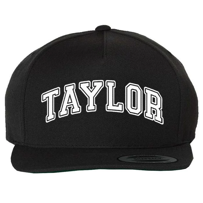 T.aylor Personalized names style Wool Snapback Cap