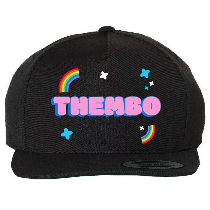 Thembo Pride Non Binary Genderfluid Bimbo Wool Snapback Cap