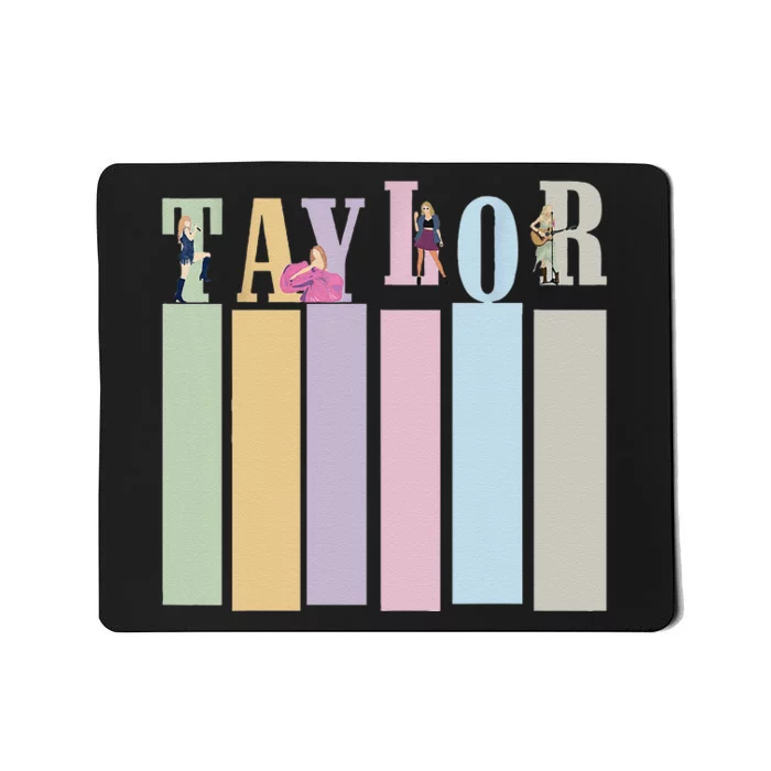 Taylor Personalized Name I Love Taylor Groovy Birthday Mousepad