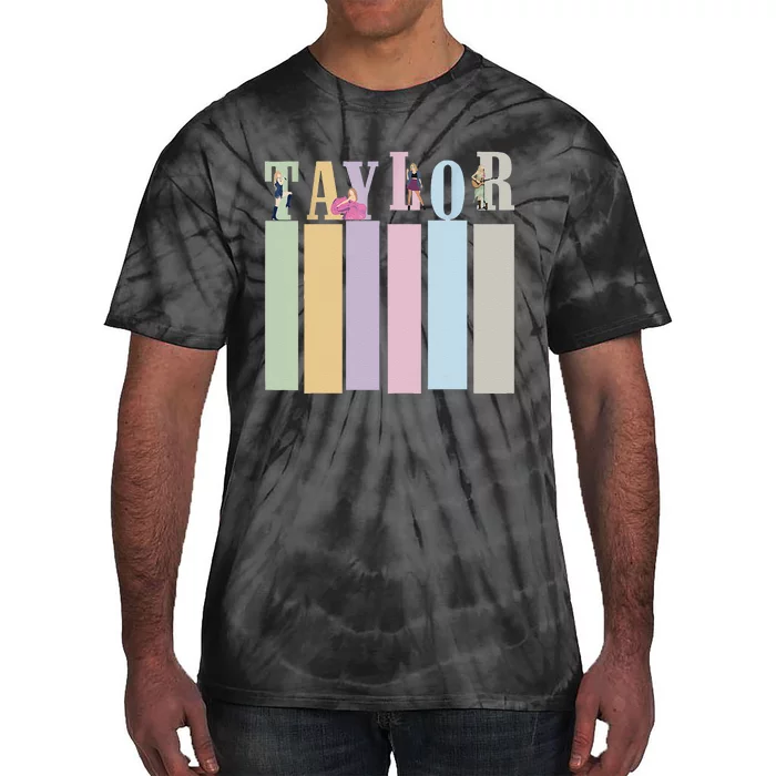 Taylor Personalized Name I Love Taylor Groovy Birthday Tie-Dye T-Shirt