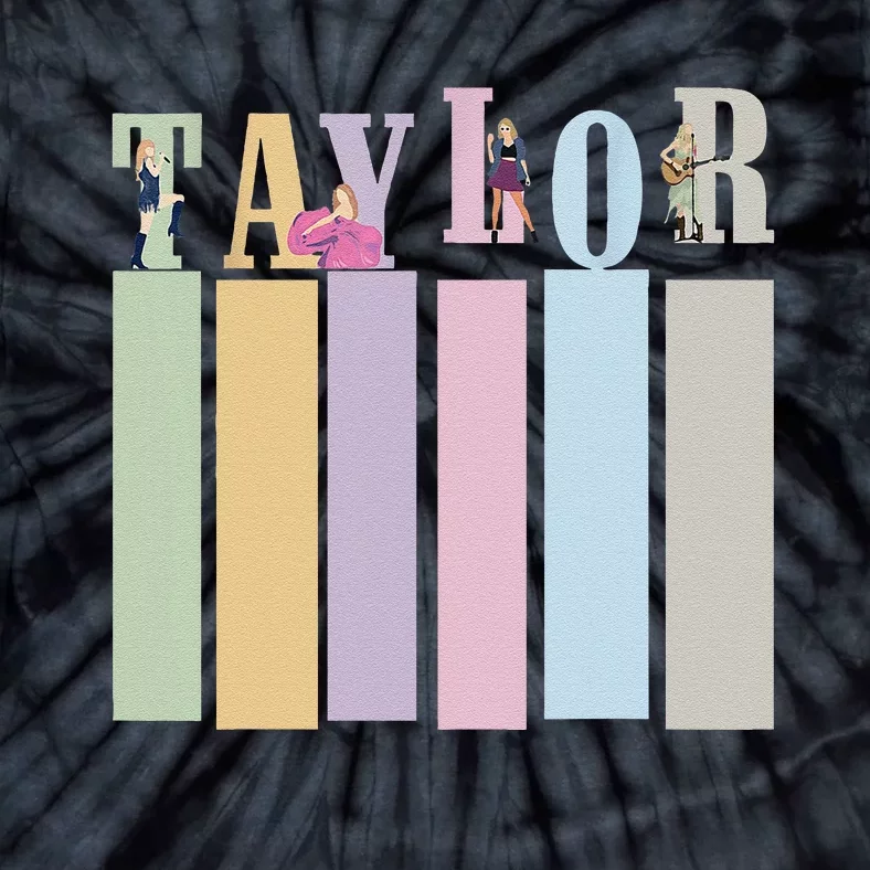 Taylor Personalized Name I Love Taylor Groovy Birthday Tie-Dye T-Shirt