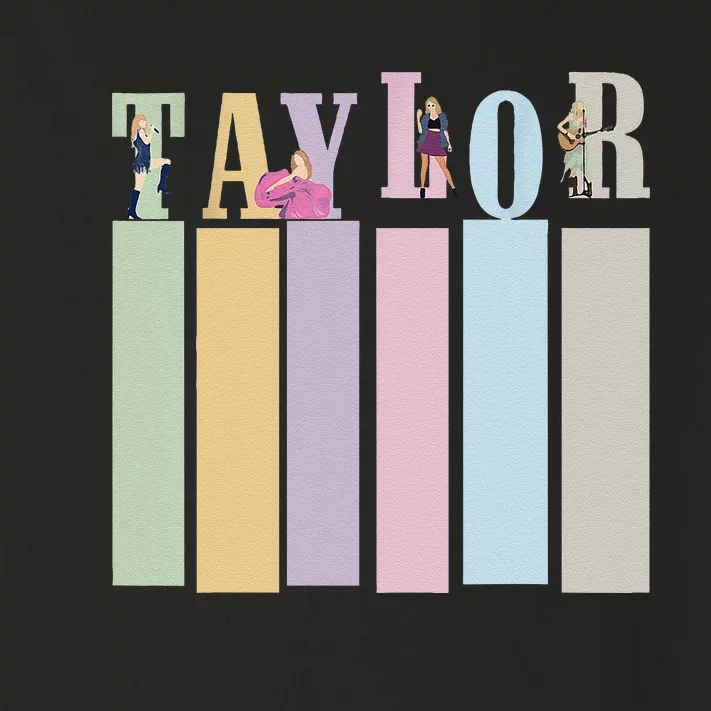 Taylor Personalized Name I Love Taylor Groovy Birthday Toddler Long Sleeve Shirt